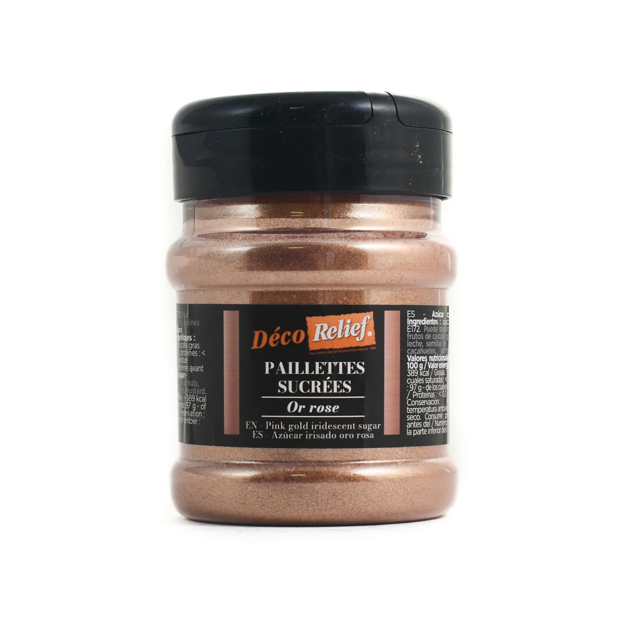 Deco Relief Rose Gold Sugar Glitter, 160g