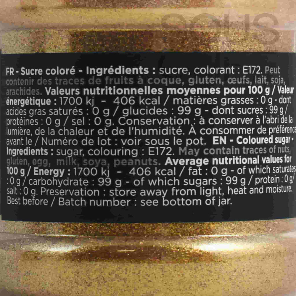 Deco Relief Gold Sugar Glitter, 160g