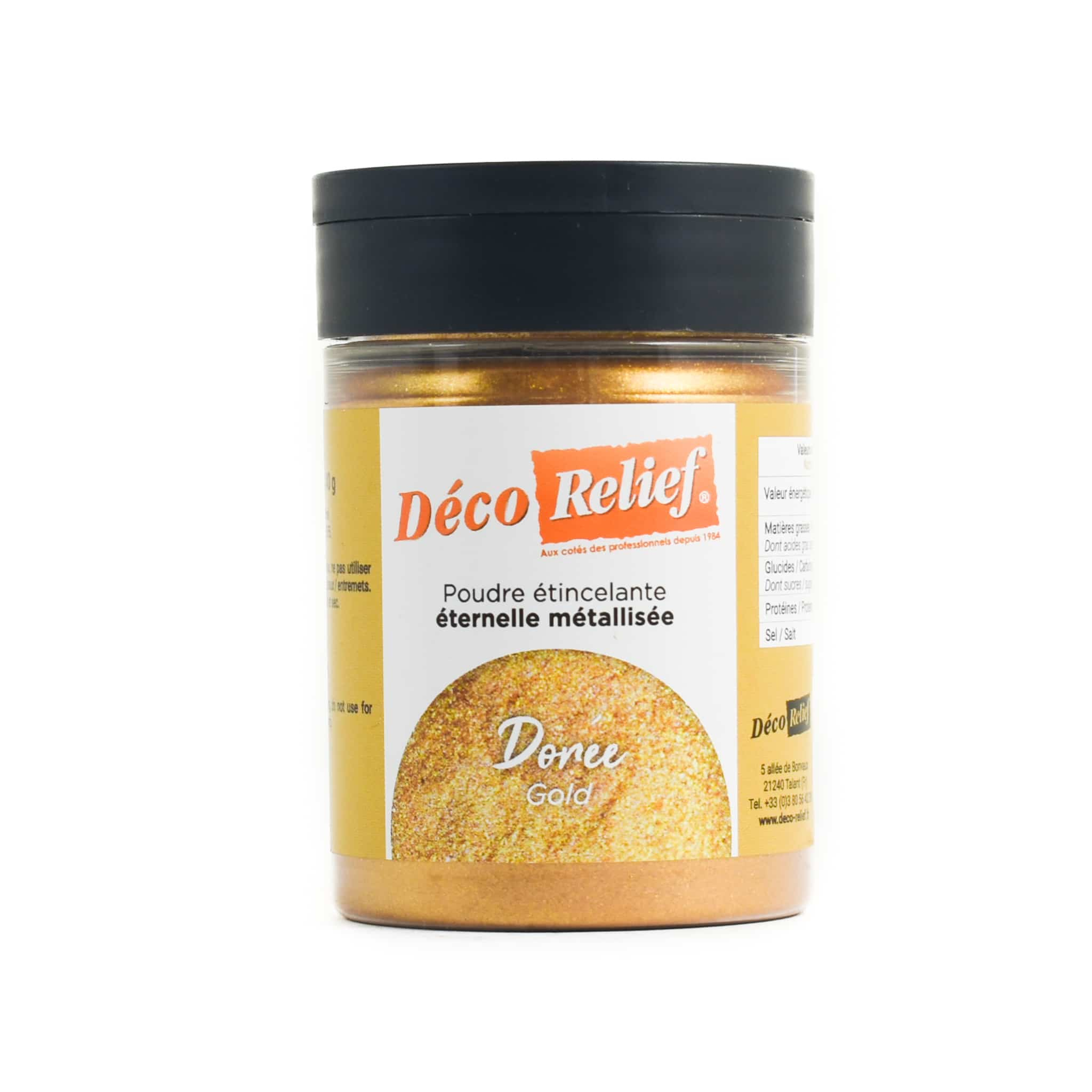 Deco Relief Gold Sparkling Metallic Powder, 40g