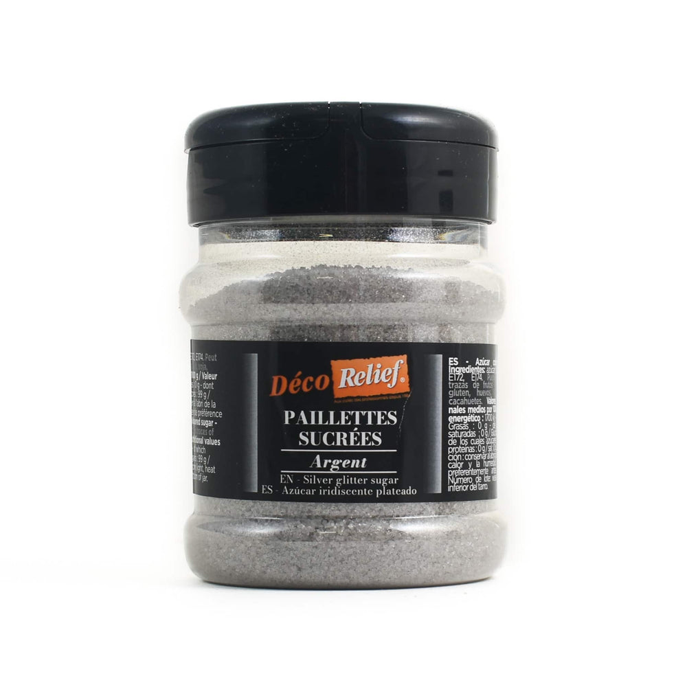 Deco Relief Silver Sugar Glitter, 60g