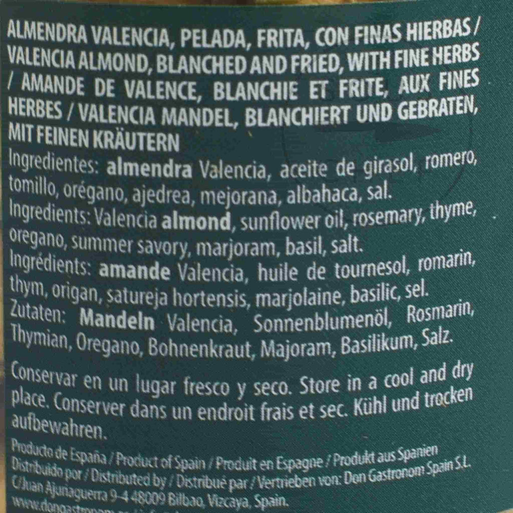 Valencia Fried Almonds with Mediterranean Herbs, 125g