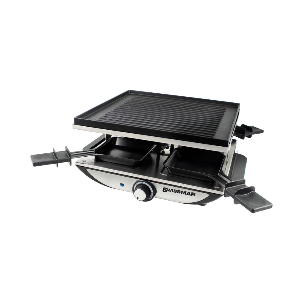 Swissmar Silver Geneva 4 Person Non-Stick Raclette Party Grill