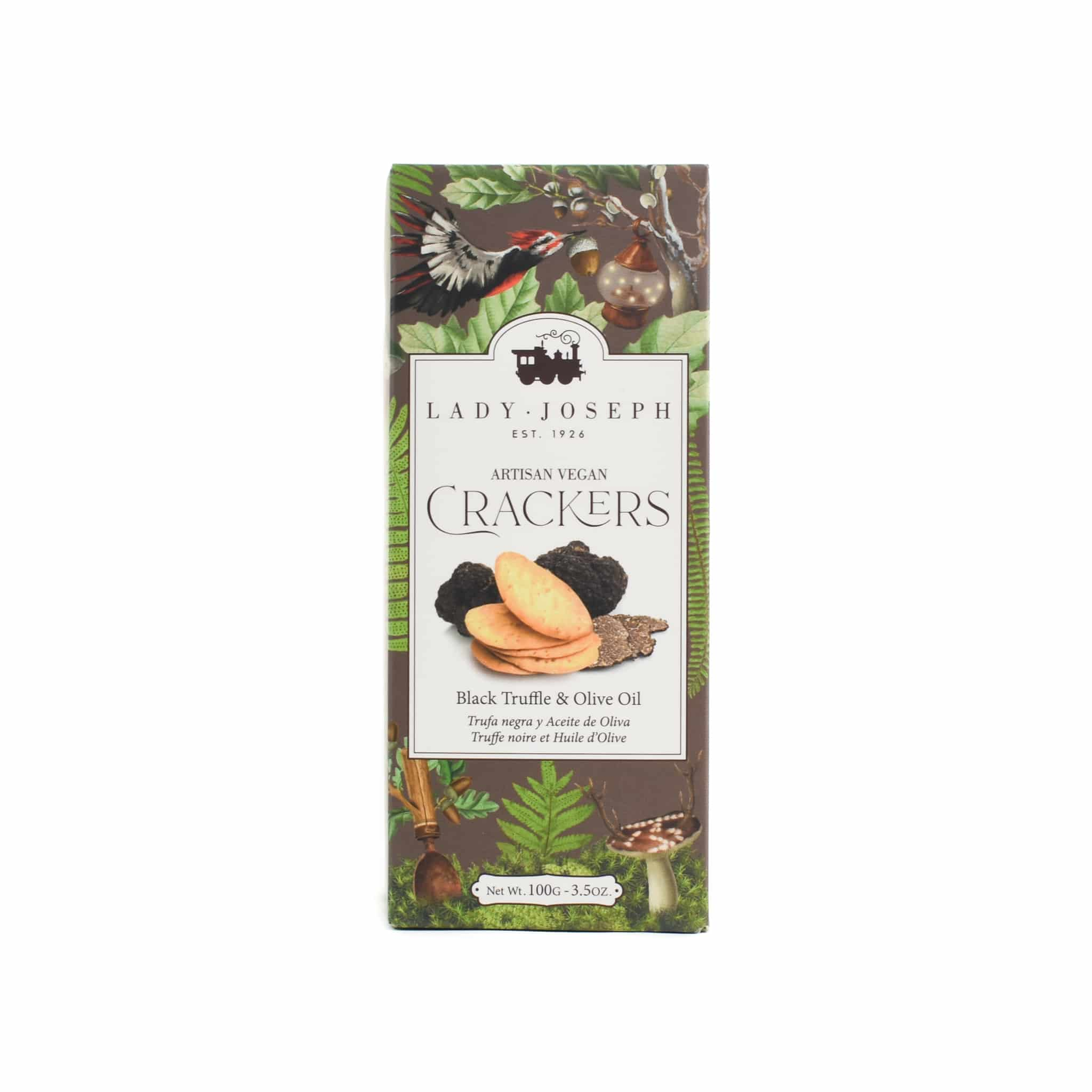 Lady Joseph Black Truffle Crackers, 100g