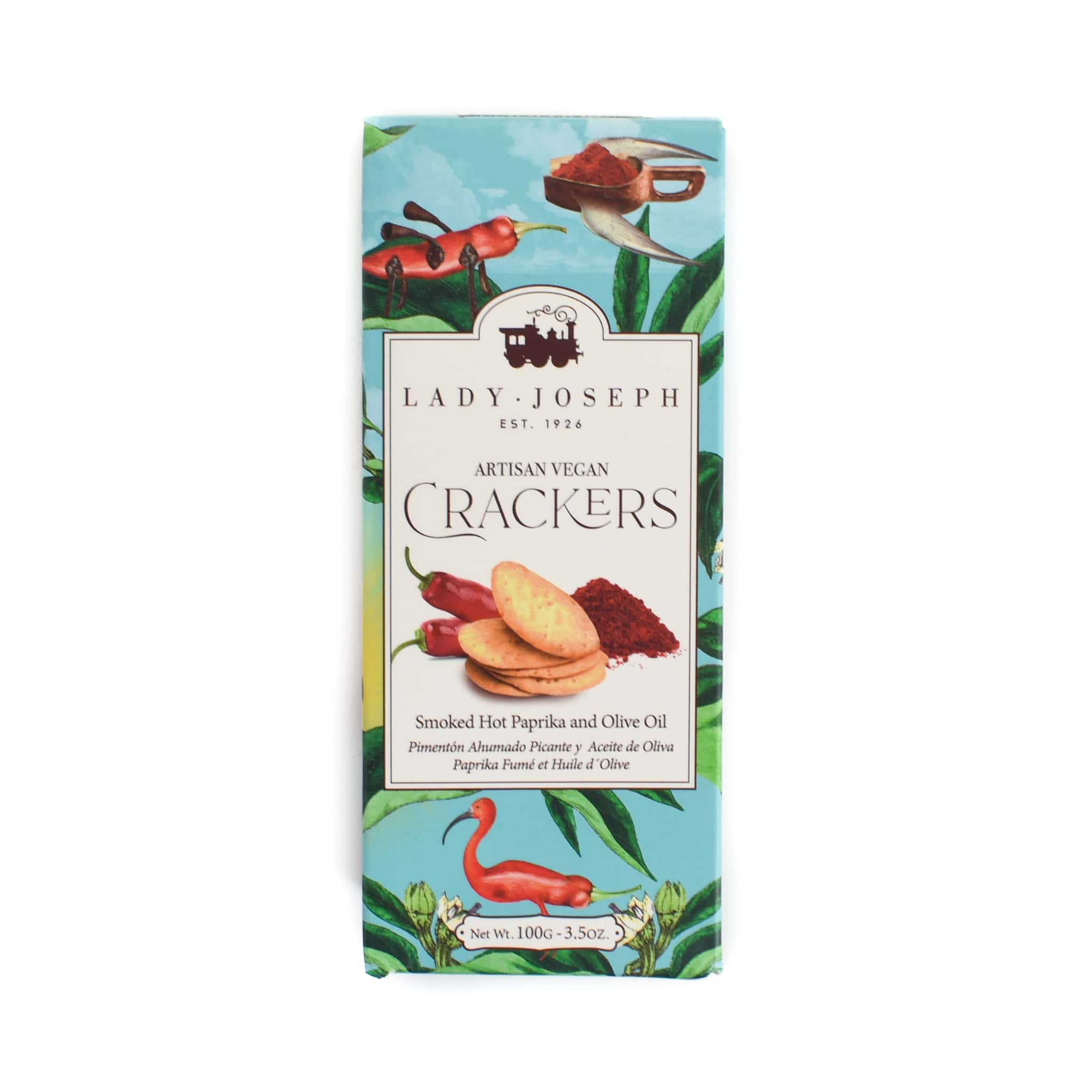 Lady Joseph Smoked Hot Paprika Crackers, 100g