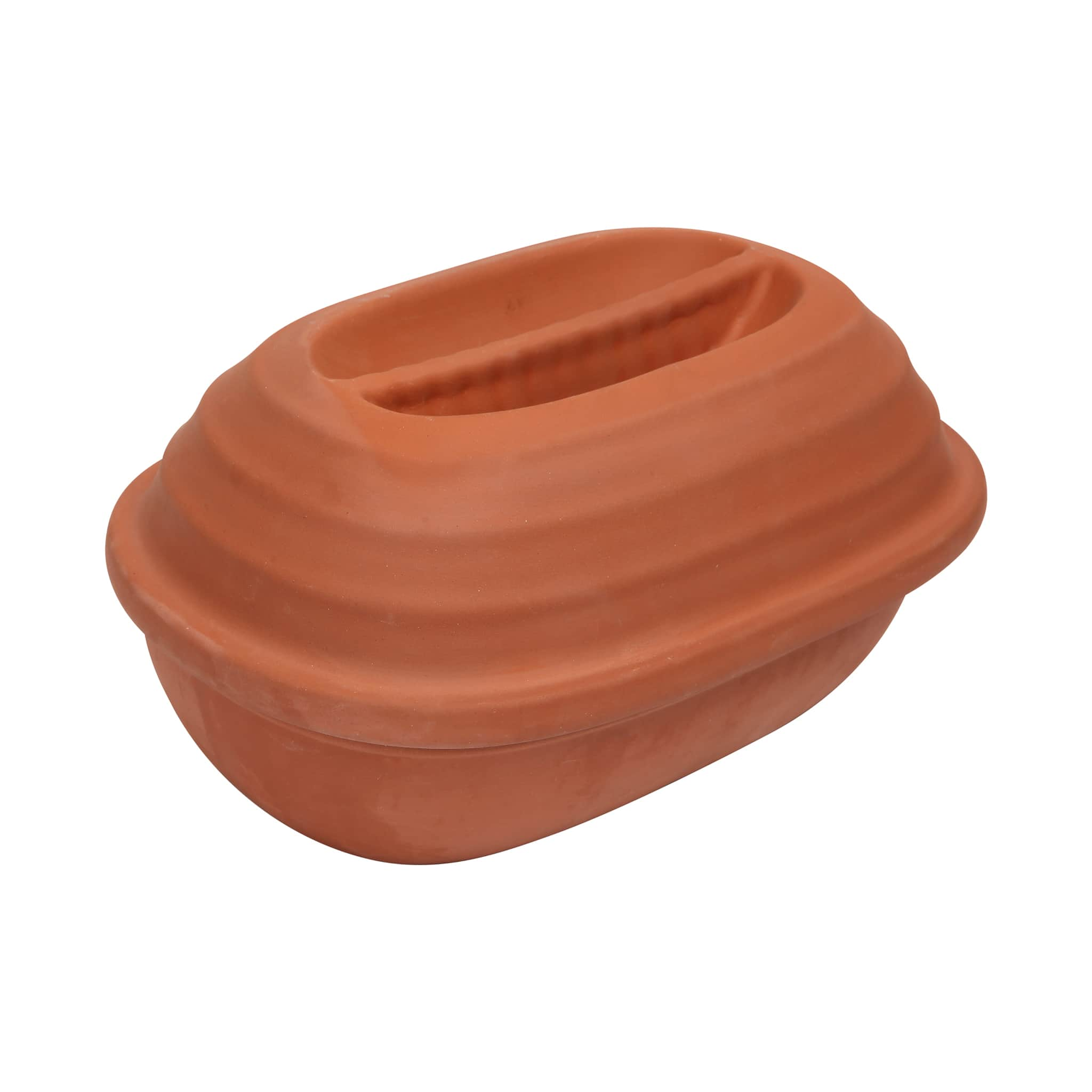 Dexam Terracotta Chicken Roaster with Lid, 21x30cm