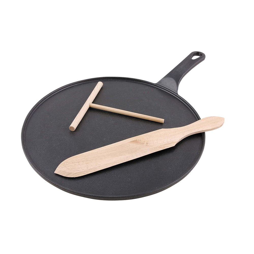 Chasseur Black Cast Iron Crepe Pan, 30cm