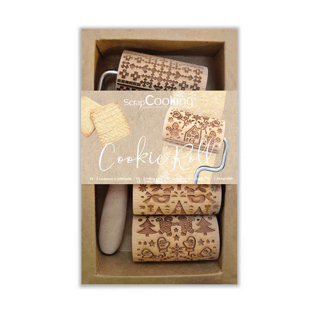 Interchangeable Wooden Biscuit Design Embosser