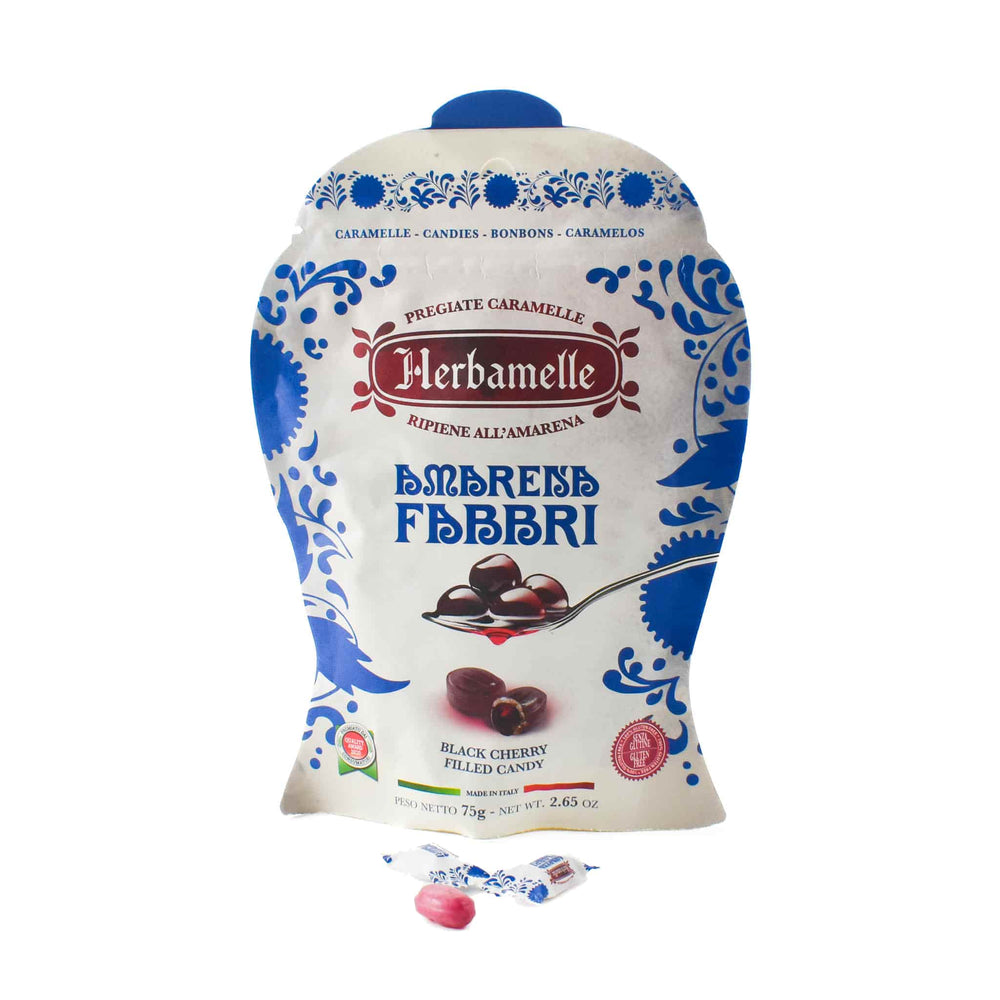 Fabbri Herbamelle Amarena Cherry Sweets, 75g