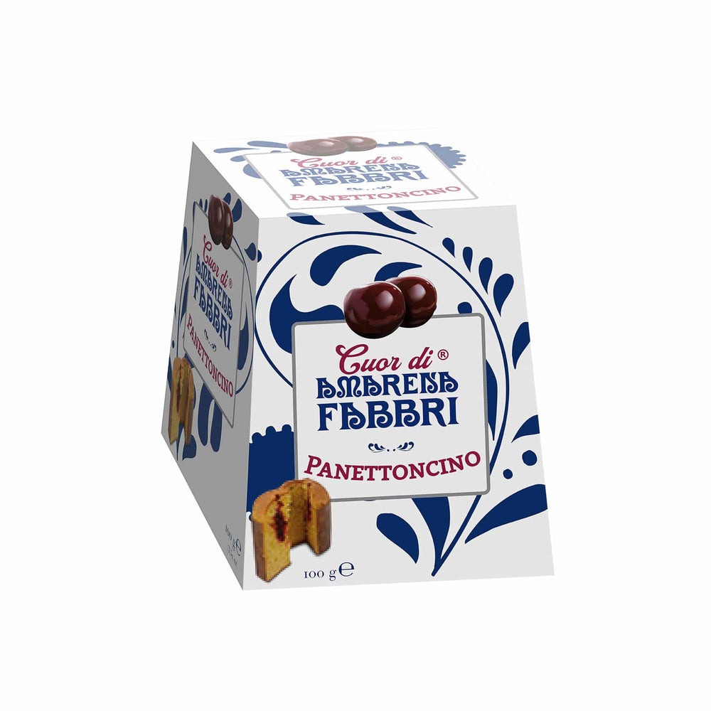 Fabbri Mini Panettone with Amarena Cherry Cream, 100g