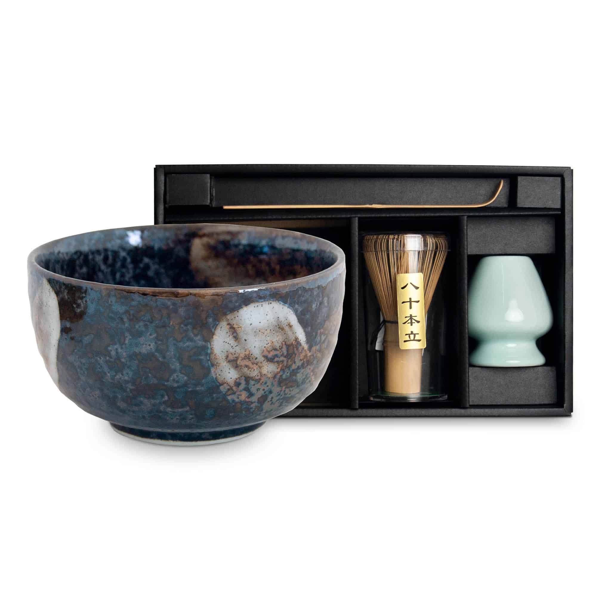 Tealyra - Matcha - Start Up Kit - Matcha Green Tea Gift Set - Japanese Made  Bowl - Bamboo Whisk and Scoop - Gift Box (Green)