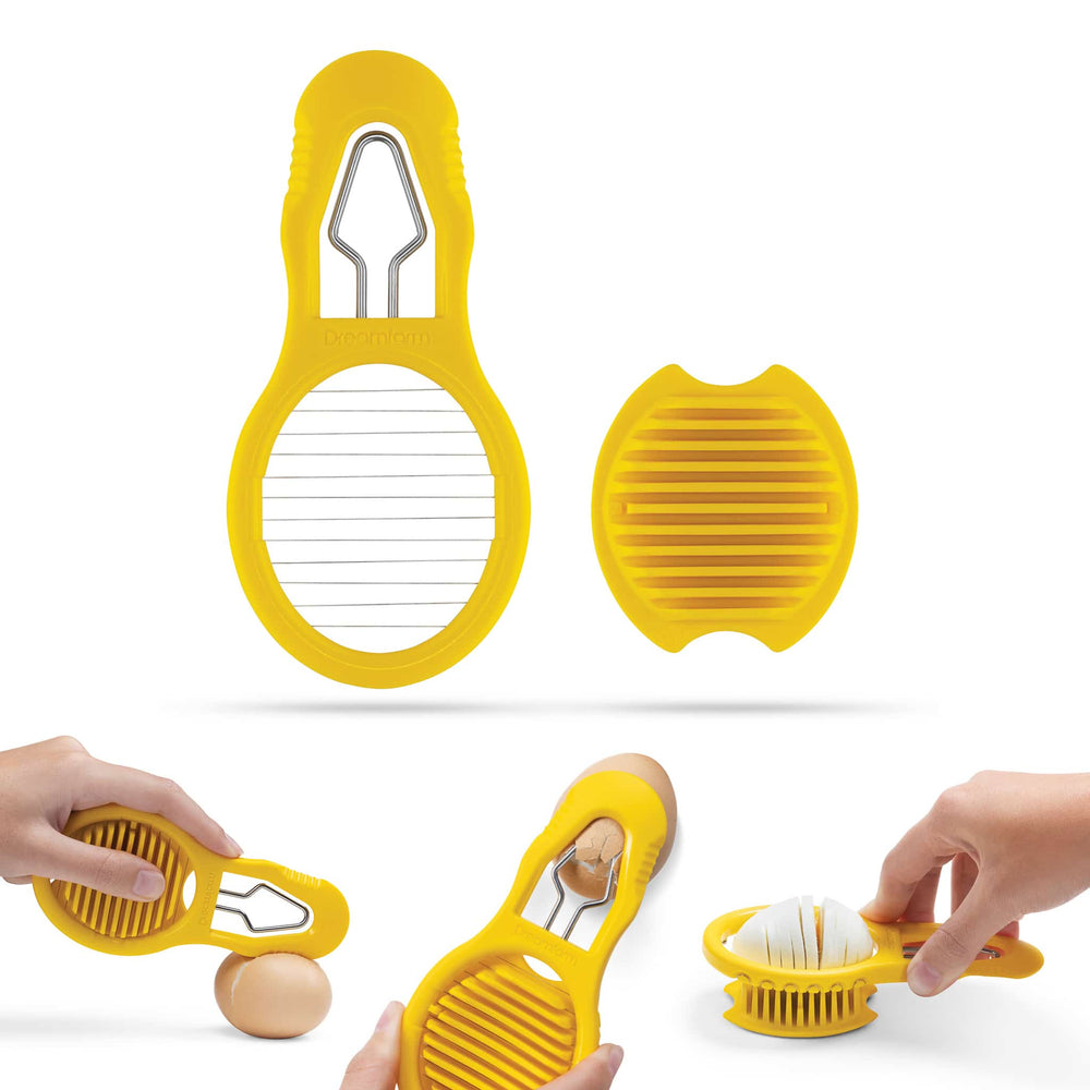 Dreamfarm Yellow Eggler Egg Peeler and Slicer