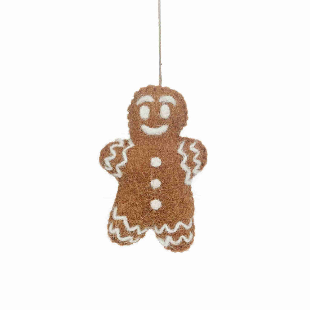 Set of 3 Gingerbread Friends Felt Tree Decoration