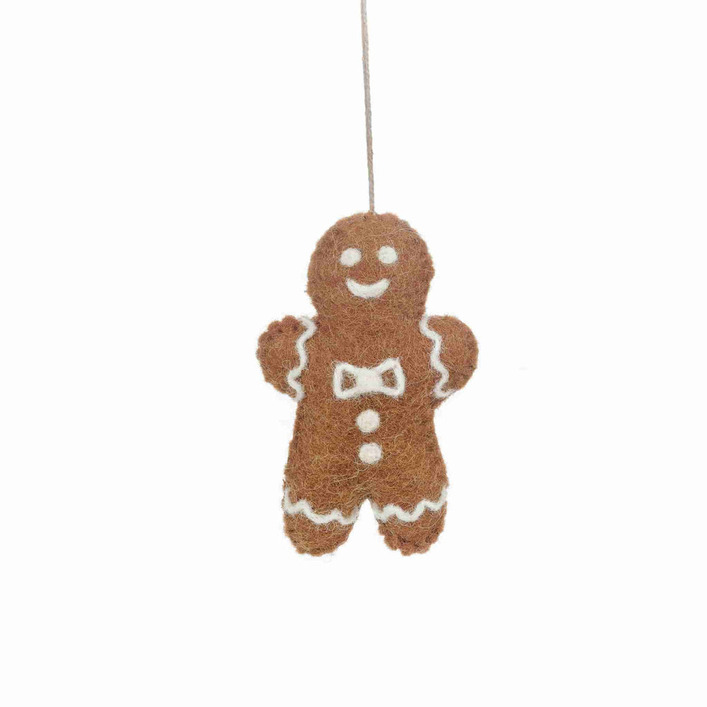 Set of 3 Gingerbread Friends Felt Tree Decoration