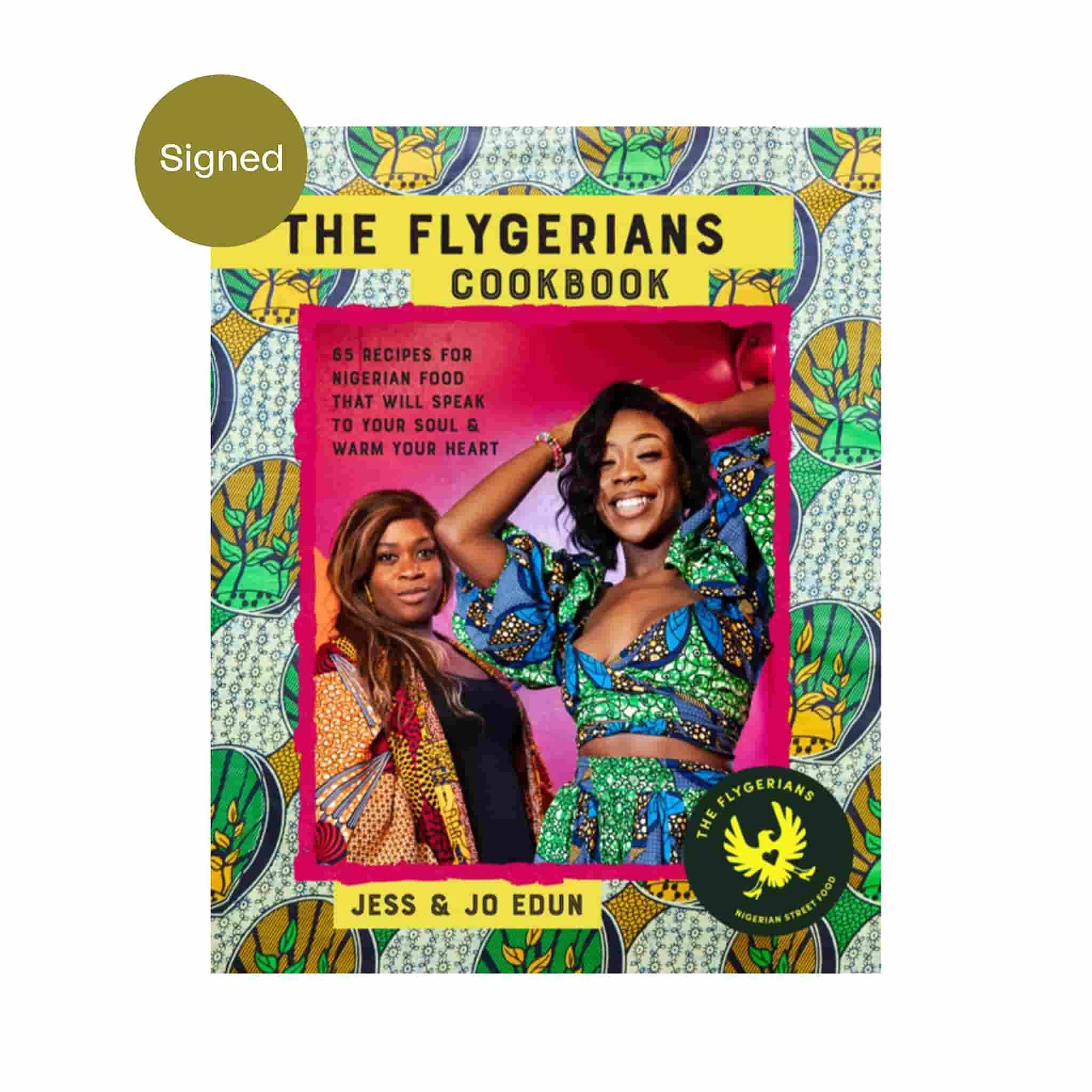 The Flygerians Cookbook by Jess Edun, Jo Edun, Signed Copy