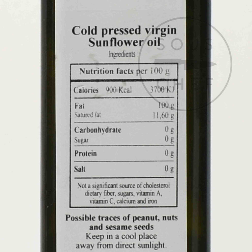 Huilerie Beaujolaise 1st Cold Pressed Organic Sunflower Oil, 250ml