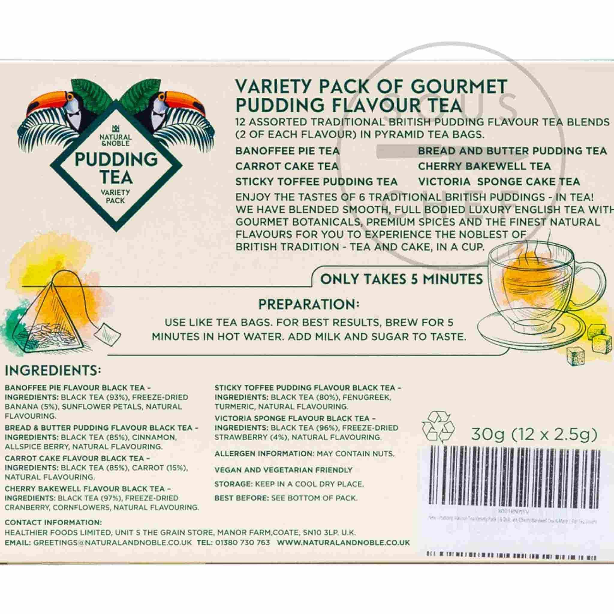 Tea Lovers Pudding Flavour Tea Infusion Set