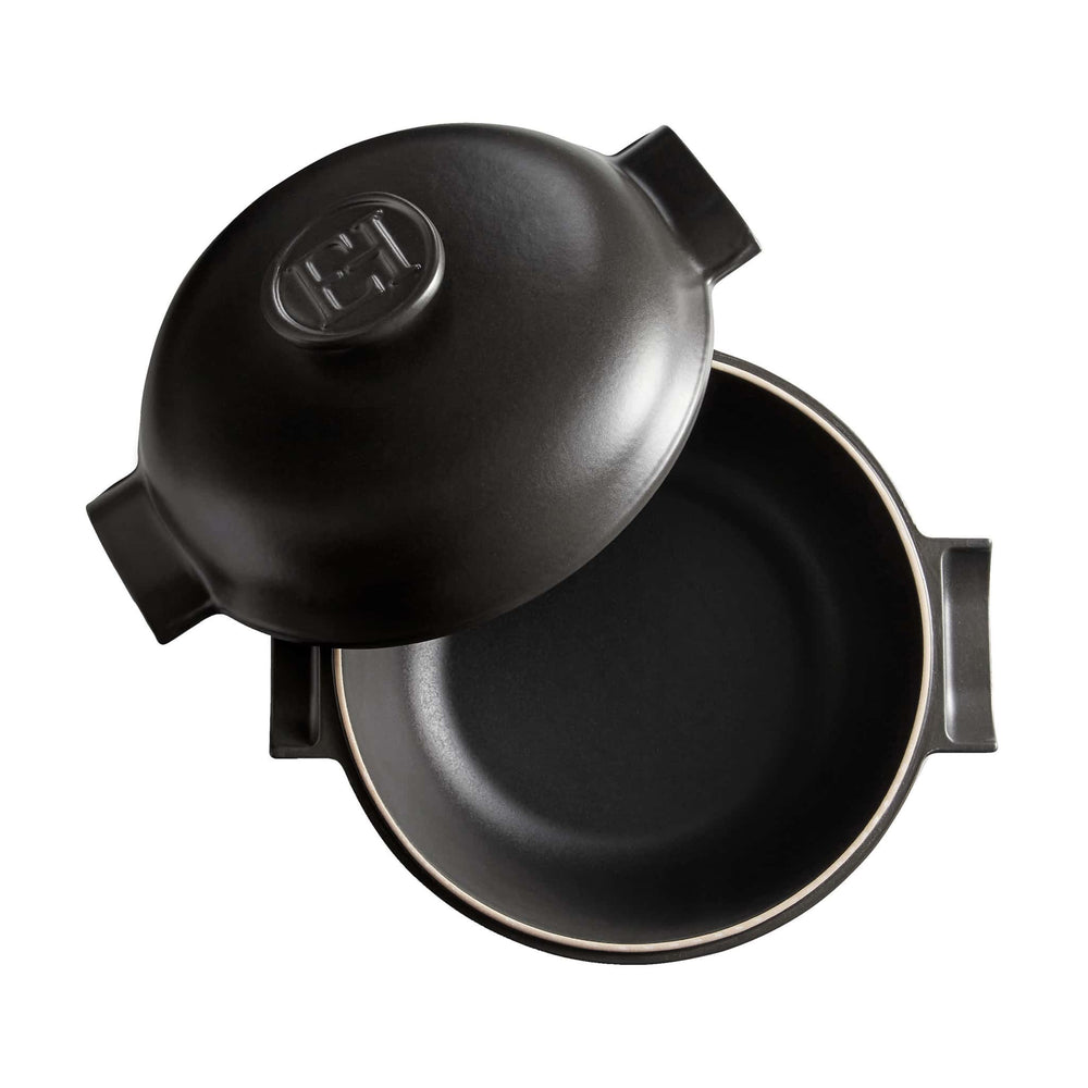 Emile Henry Delight Black Ceramic Induction Cocotte, 27cm