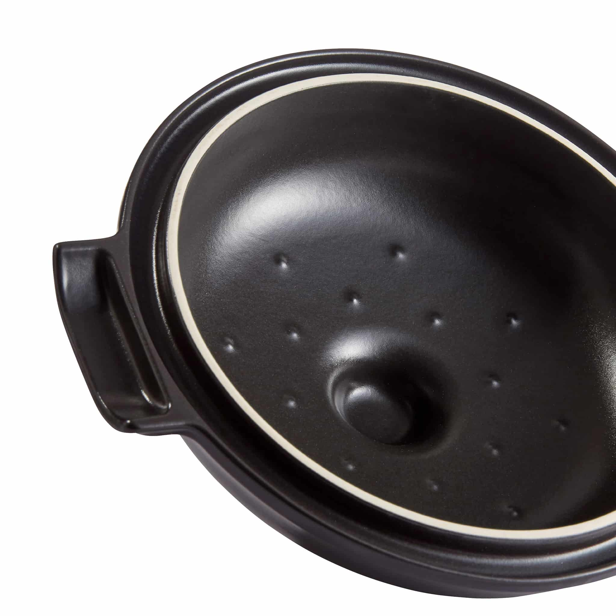 Emile Henry Delight Black Ceramic Induction Cocotte, 27cm