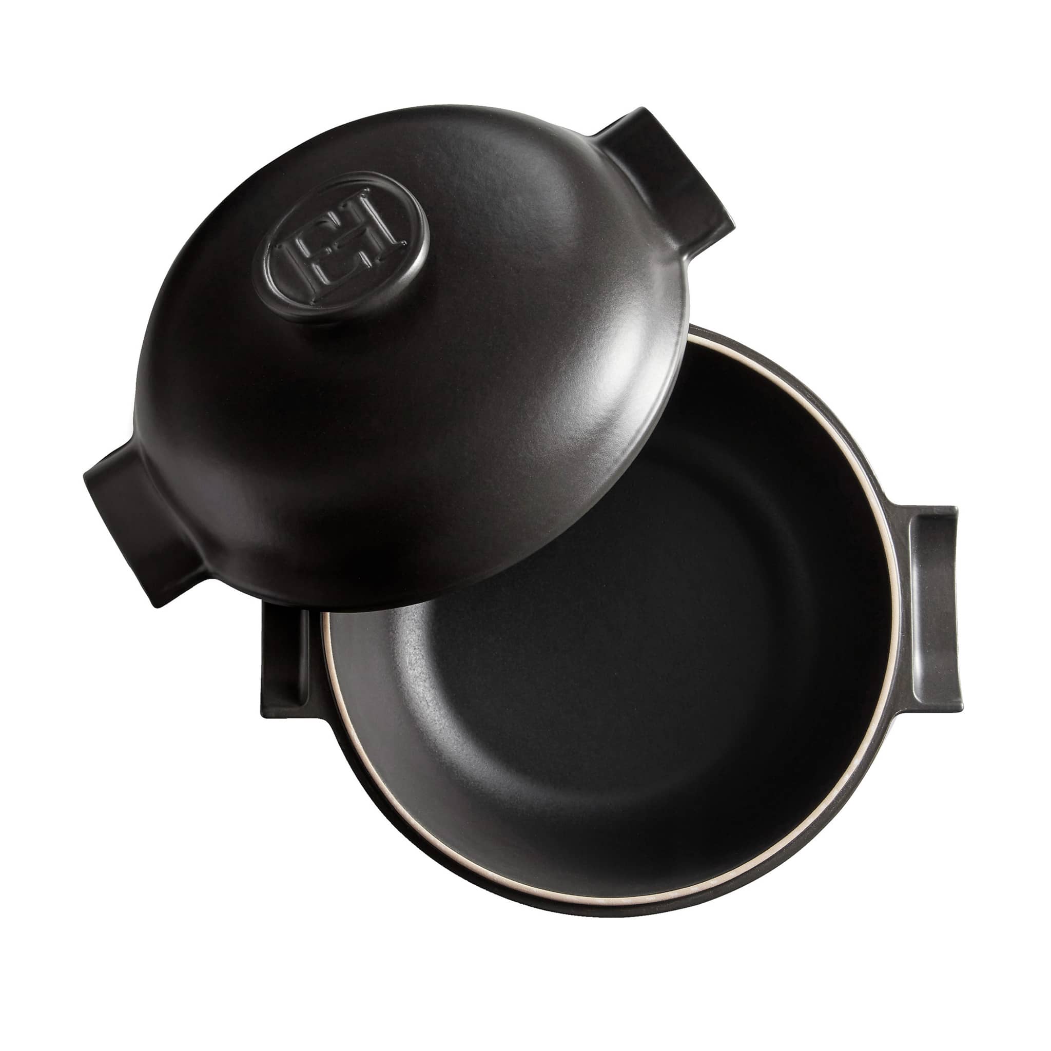 Emile Henry Delight Black Ceramic Induction Braiser, 27cm