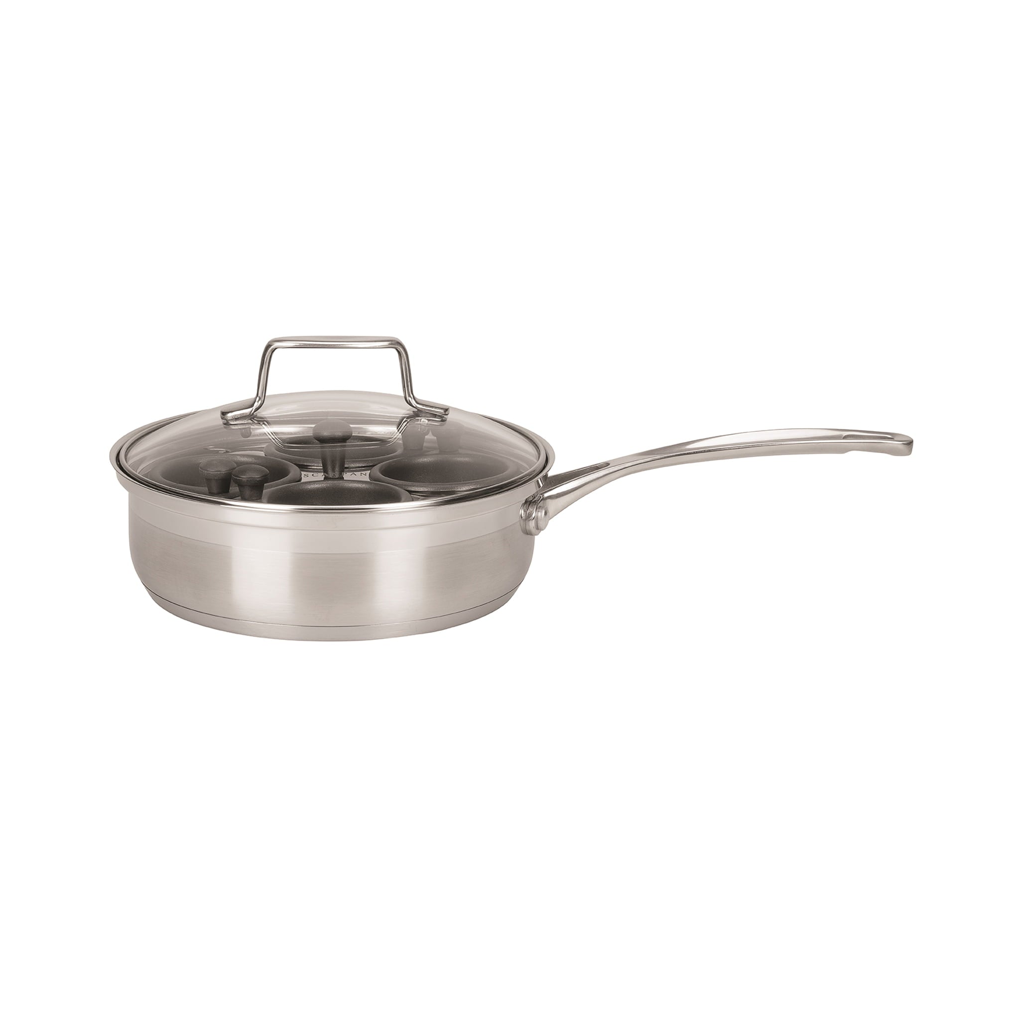 Scanpan Impact Stainless Steel Egg Poacher with Lid, 20cm