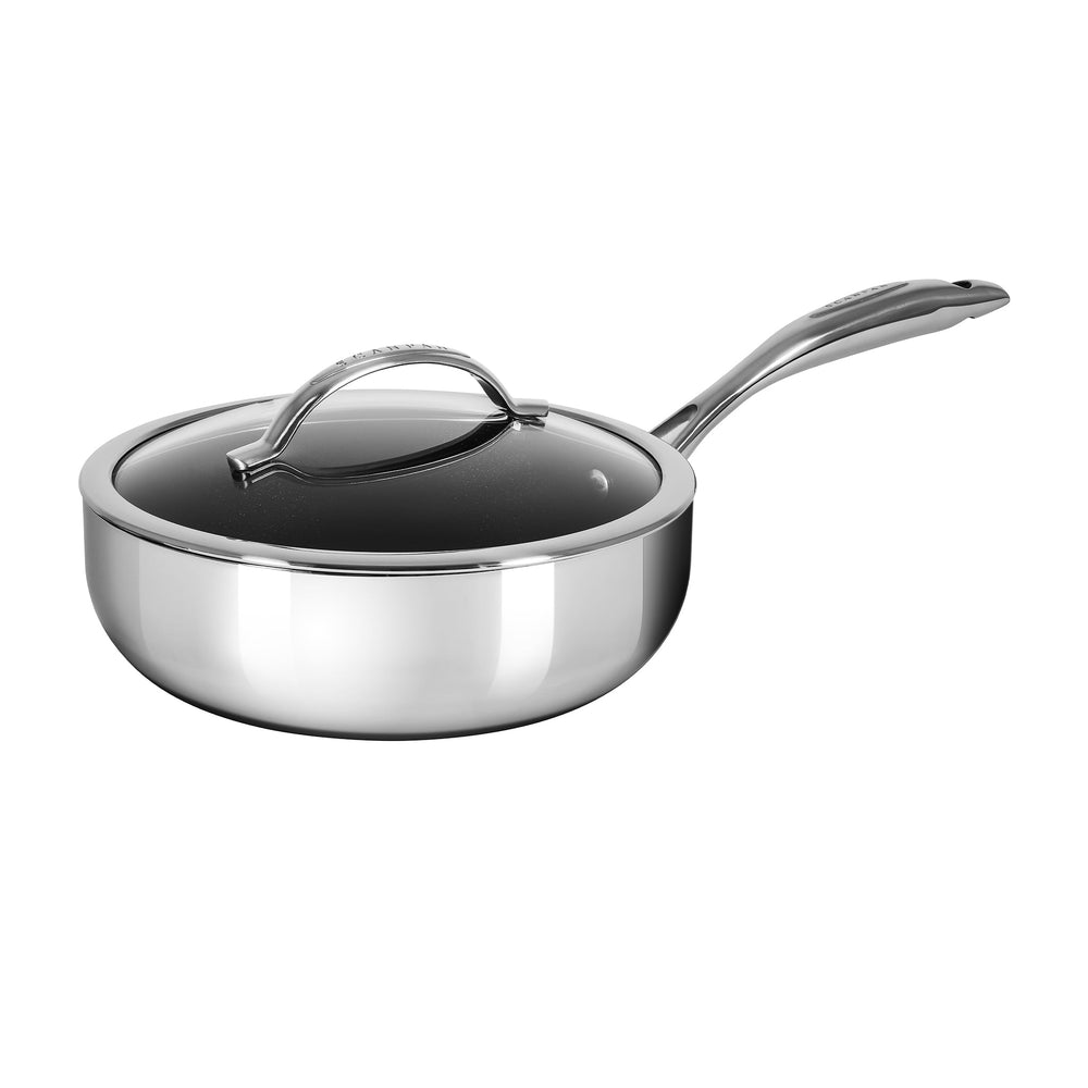 Scanpan HaptIQ Stainless Steel Non-Stick Deep Saute Pan with Lid, 26cm