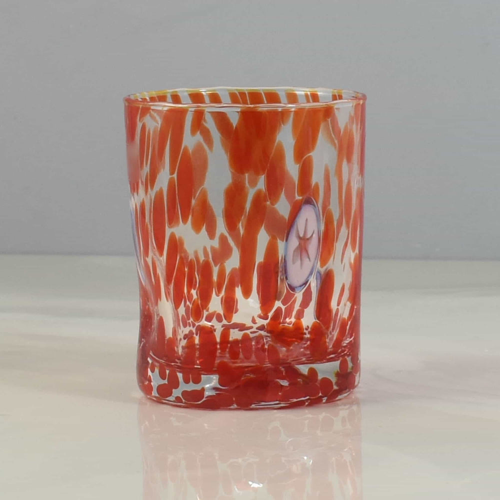 Murano Glass Tumbler, Orange