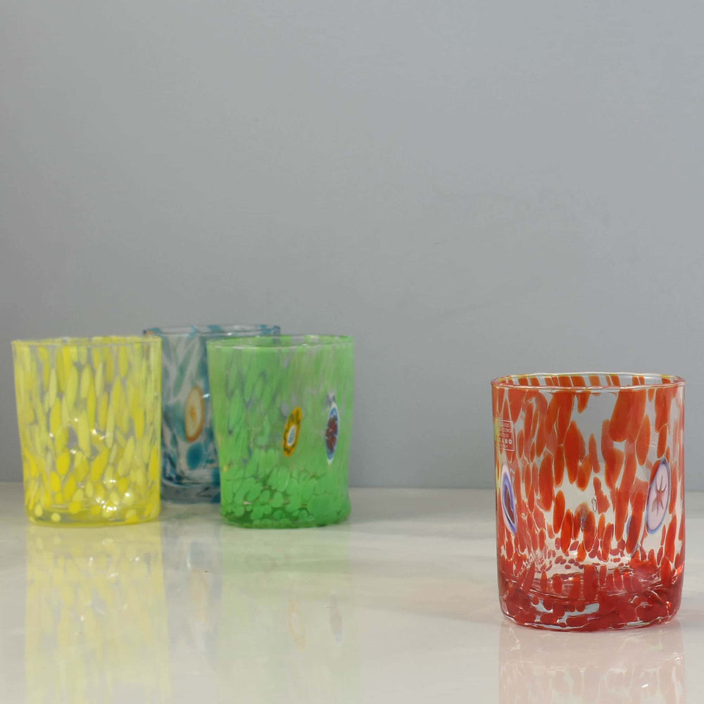 Murano Glass Tumbler, Orange