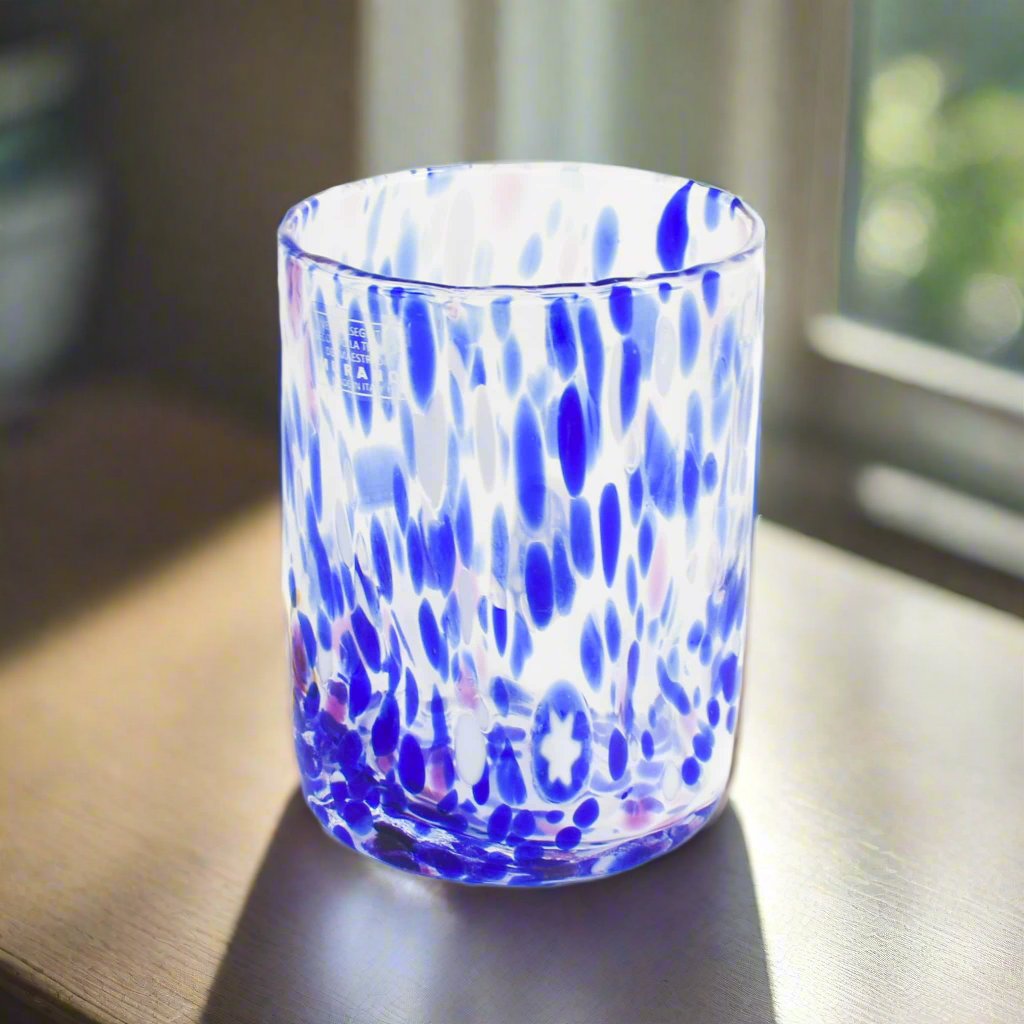 Murano Glass Tumbler, Blue