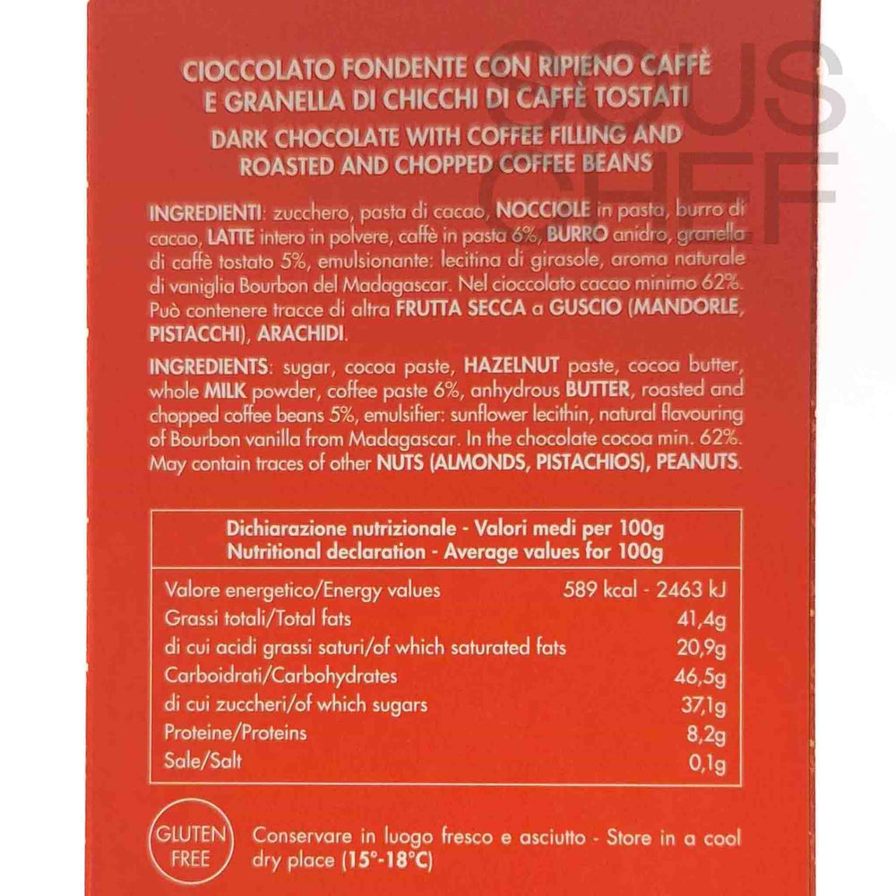 Maglio Dark Chocolate Bar with Coffee Cream Filling, 95g