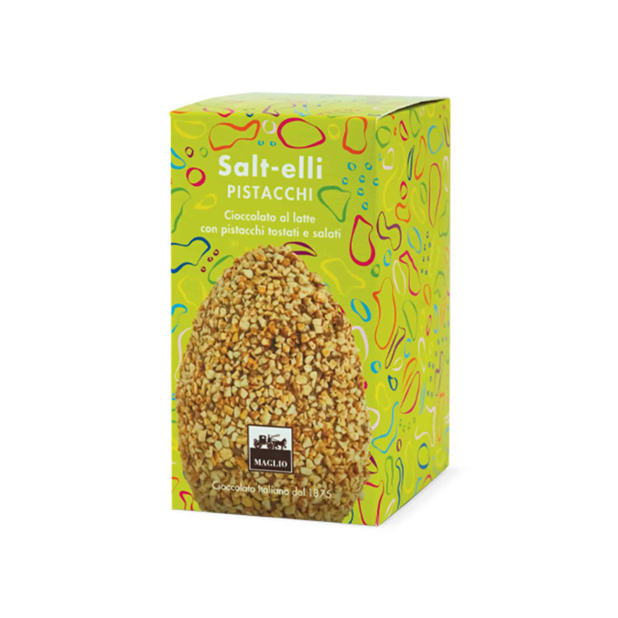 Maglio Milk Chocolate & Roasted Salted Pistachio Easter Egg, 90g