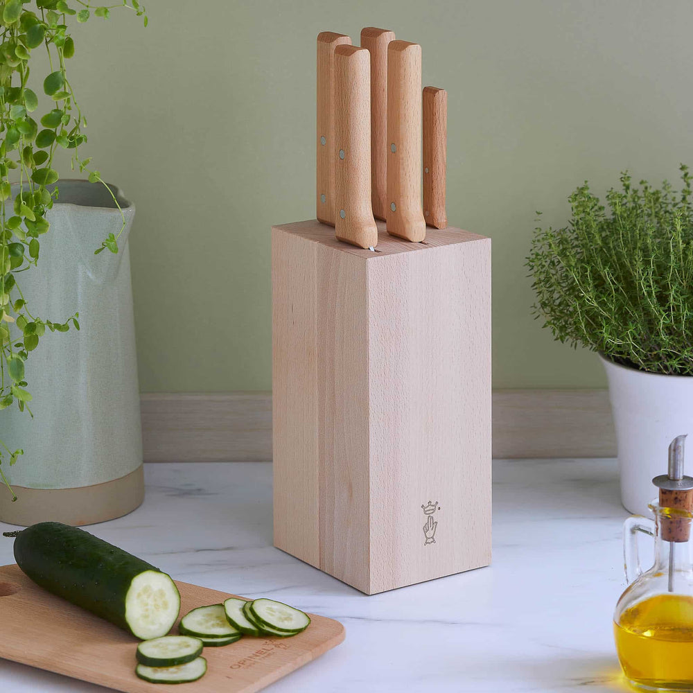 Opinel Parallele 5 Piece Knife Block Set