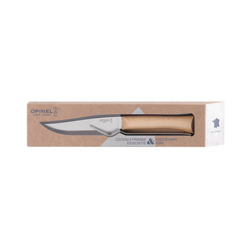 Opinel Cheese Knife & Fork Set