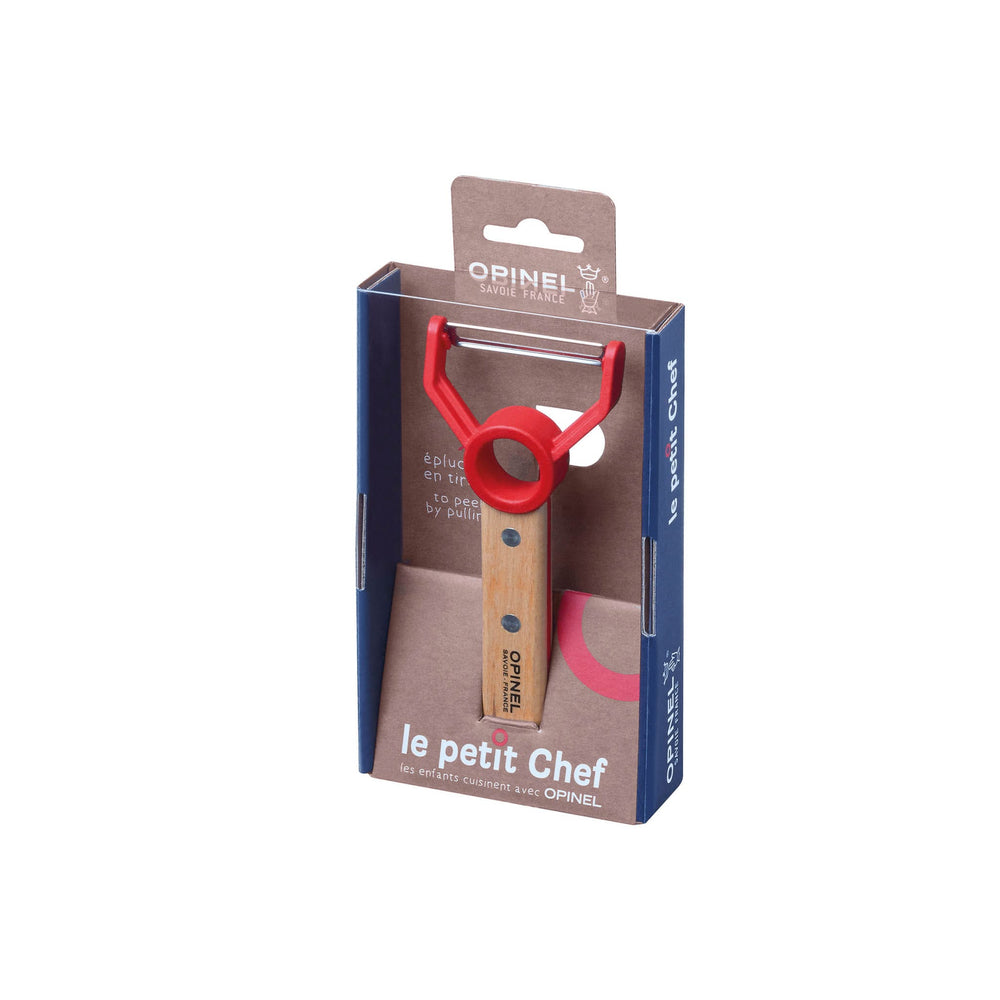 Opinel Red Le Petit Chef Children's Vegetable Peeler