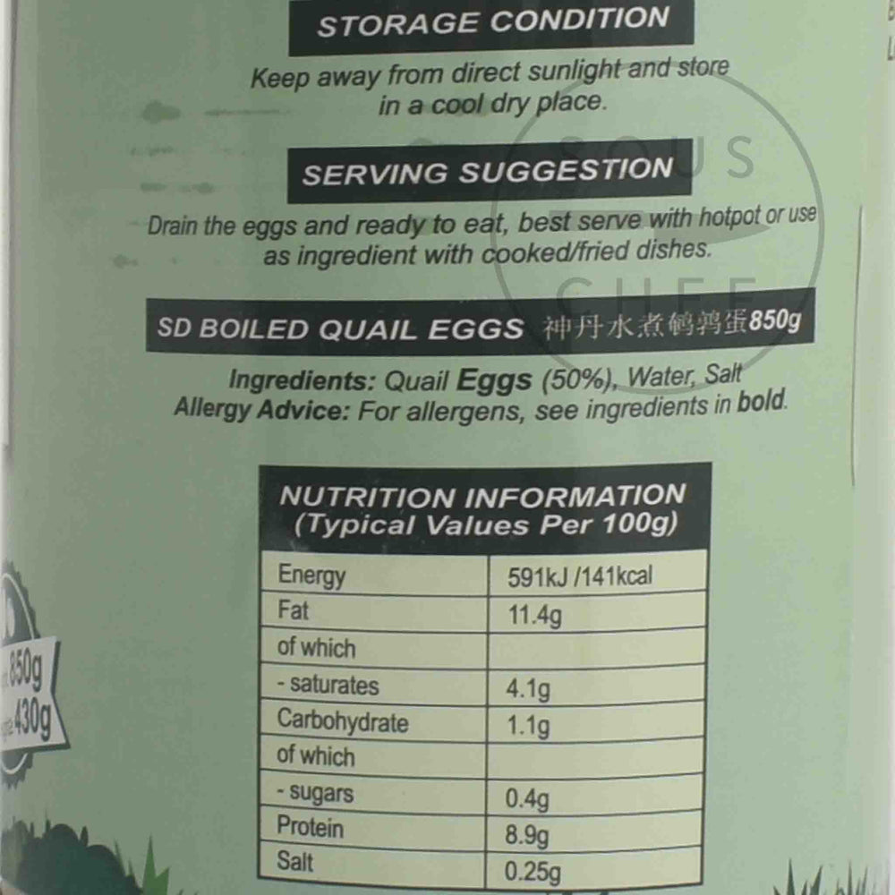 Boiled Quail Eggs, 850g