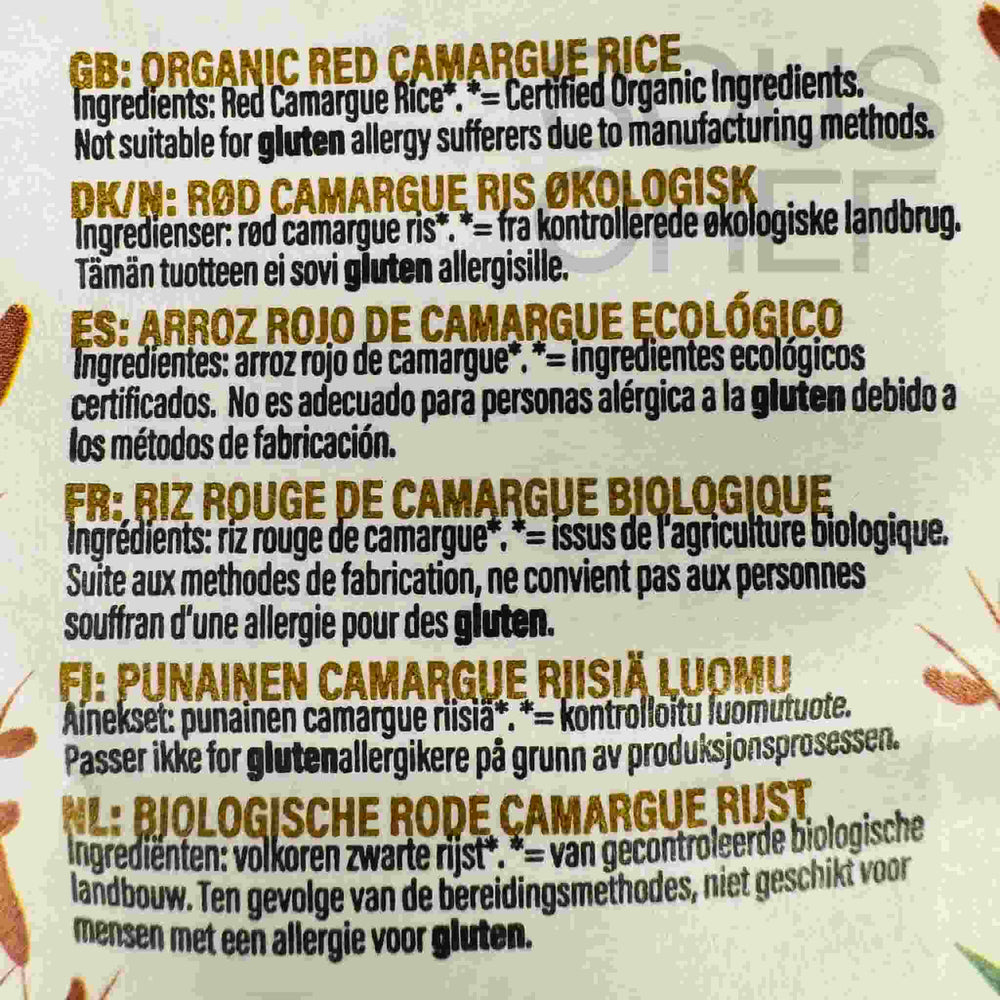 Organic Camargue Red Rice, 500g