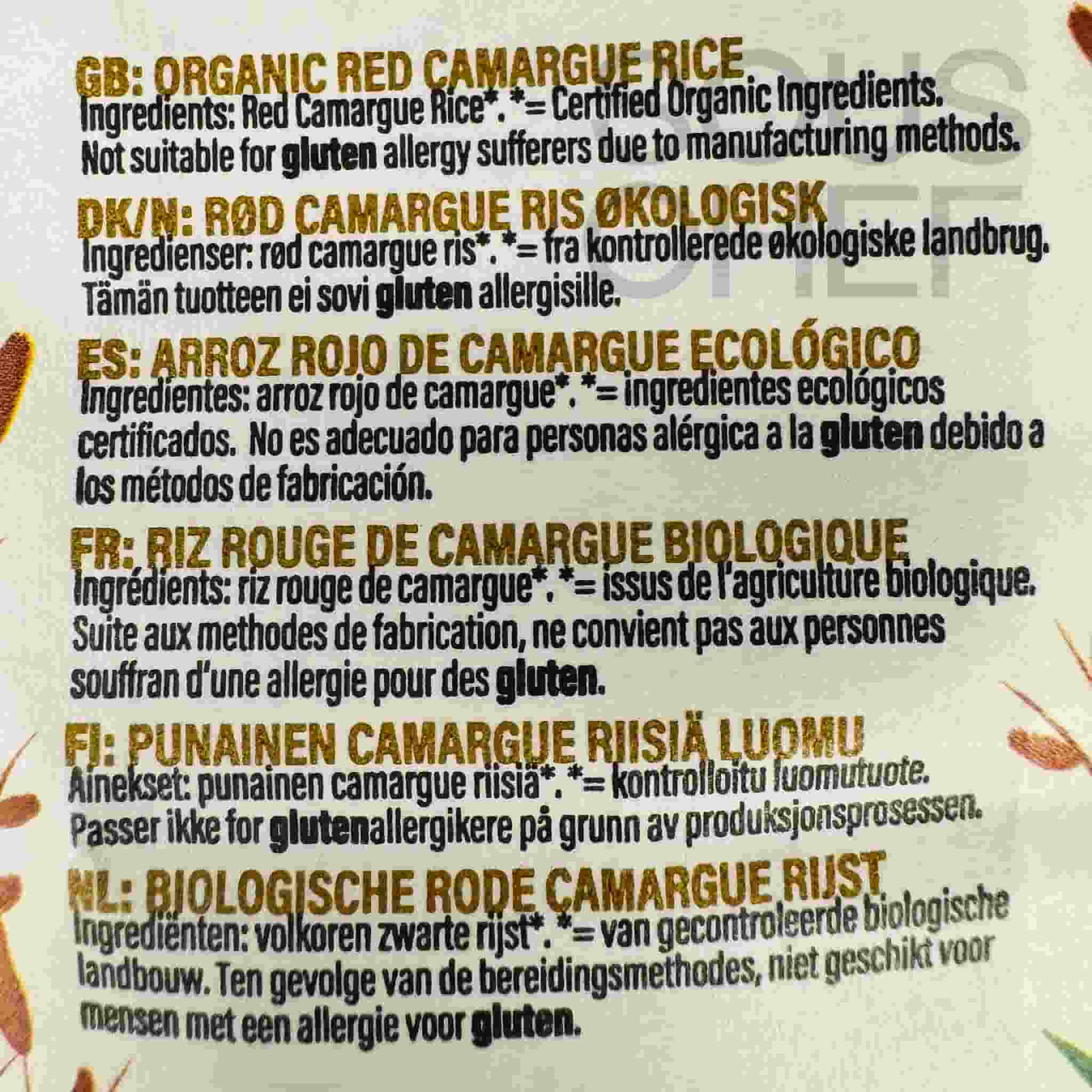 Organic Camargue Red Rice, 500g