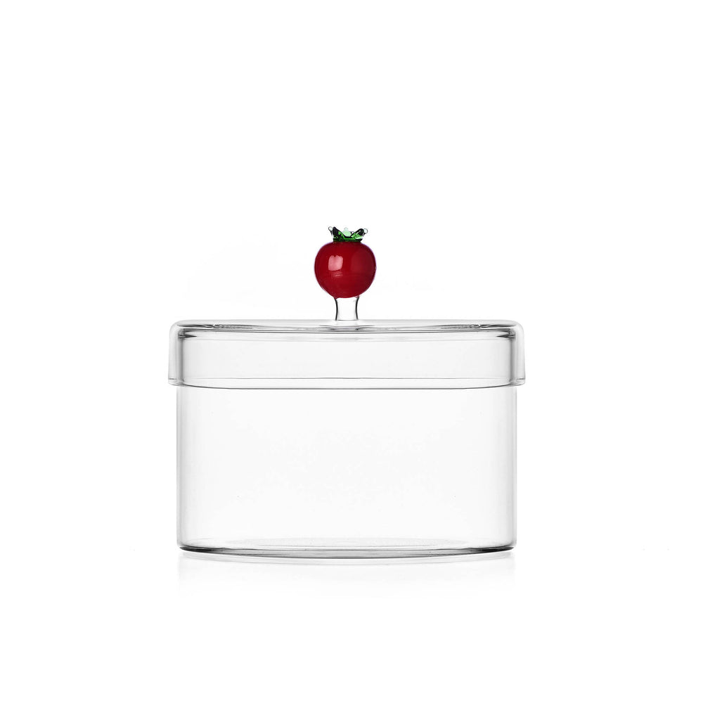 Ichendorf Milano Tomato Snack Jar with Lid, 12cm