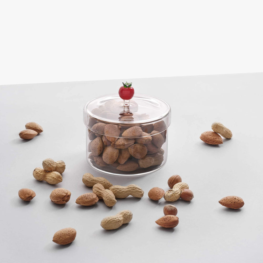 Ichendorf Milano Tomato Snack Jar with Lid, 12cm