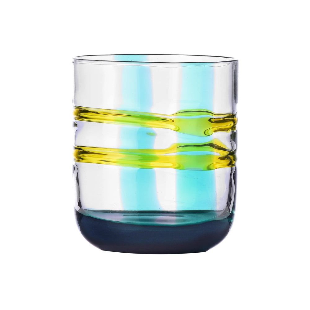 Ichendorf Milano Teal & Yellow Patterned Tumbler, 350ml