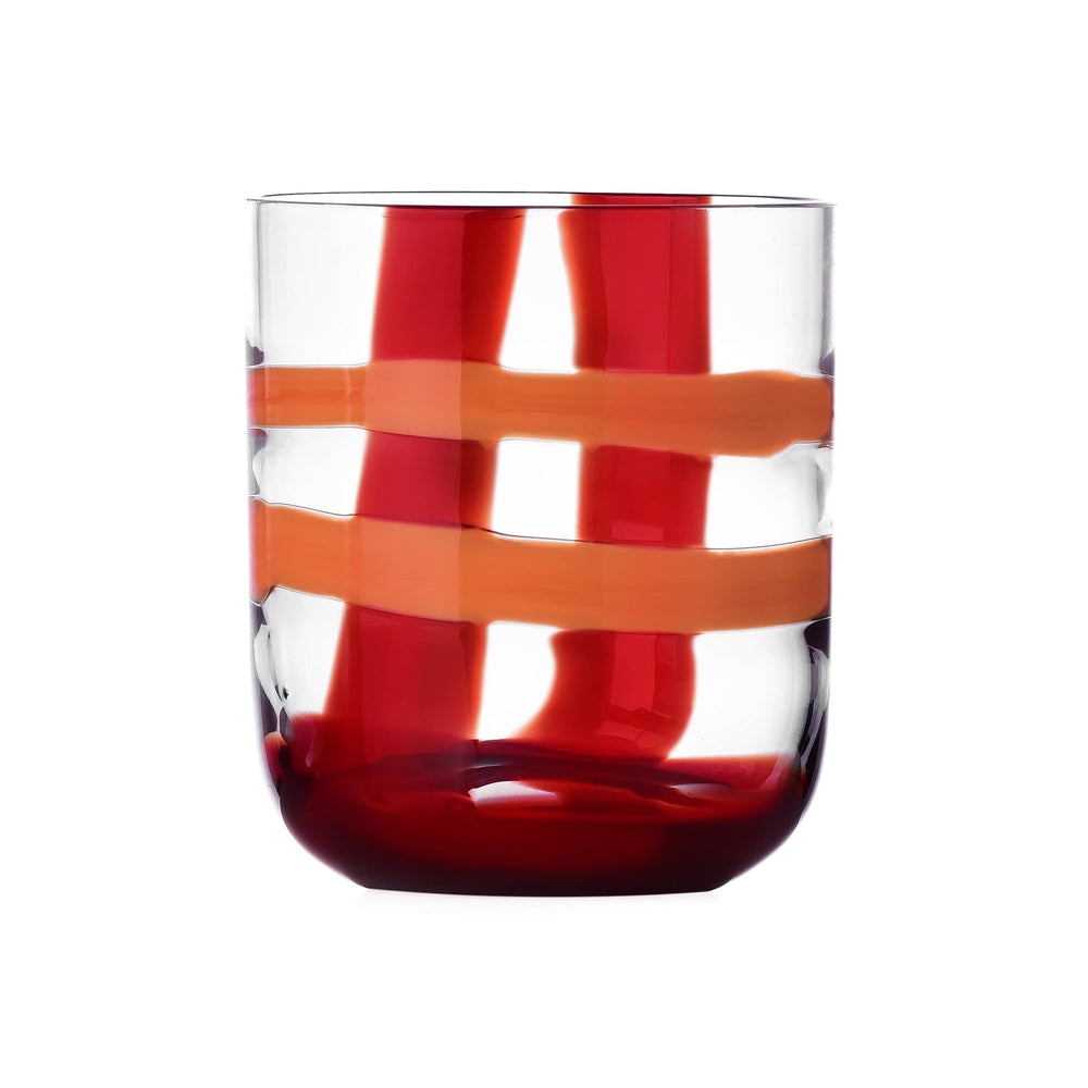 Ichendorf Milano Red & Orange Patterned Tumbler, 350ml