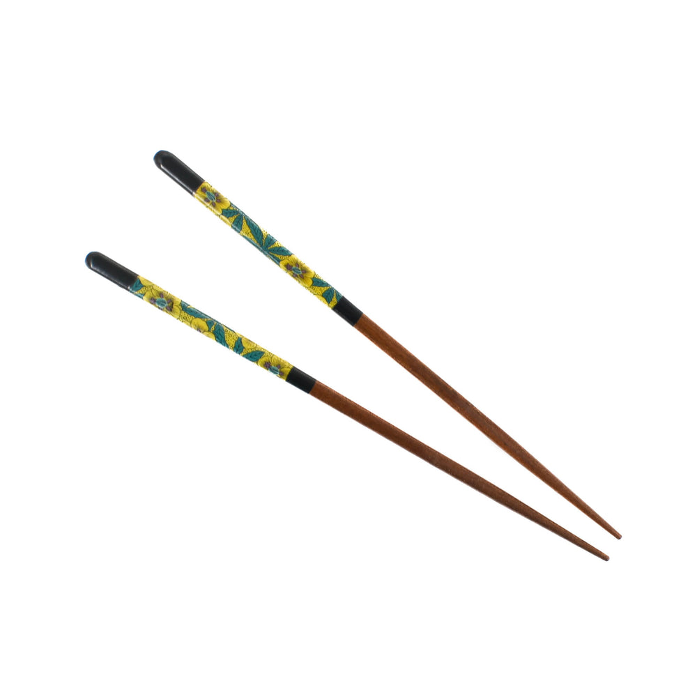 Seikou Aoi Floral Wooden Chopsticks