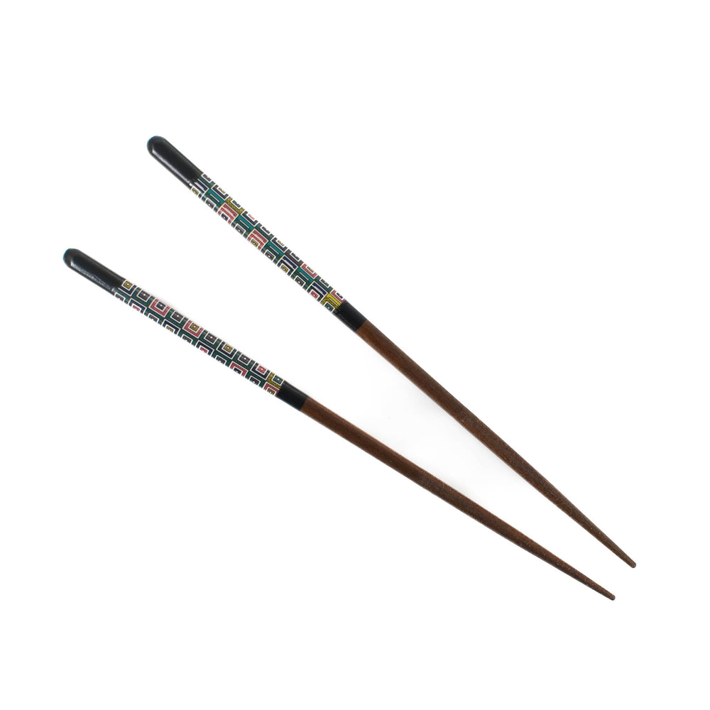 Seikou Ishidatami Geometric Wooden Chopsticks