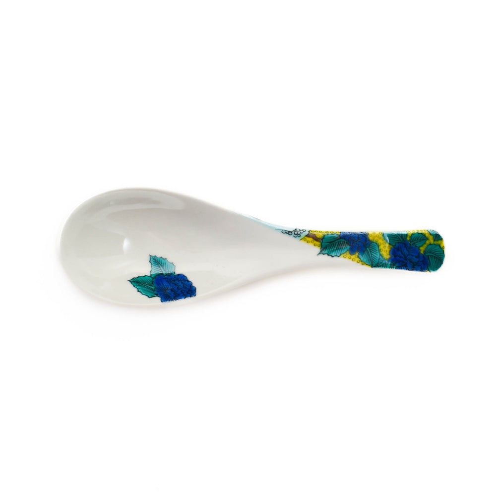 Seikou Porcelain Floral Soup Spoon