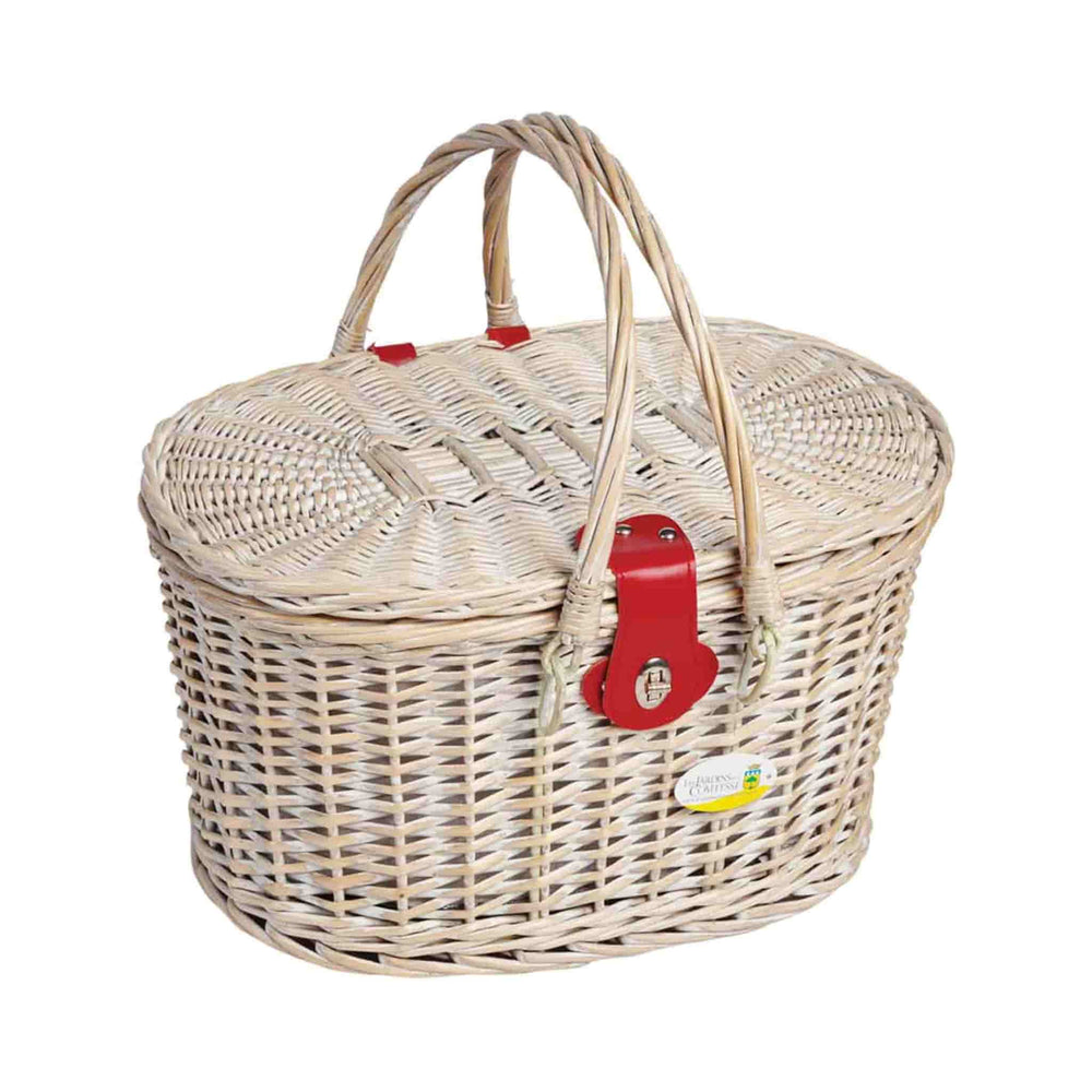 Cheverny Cherry Print Picnic Basket, 4 Person