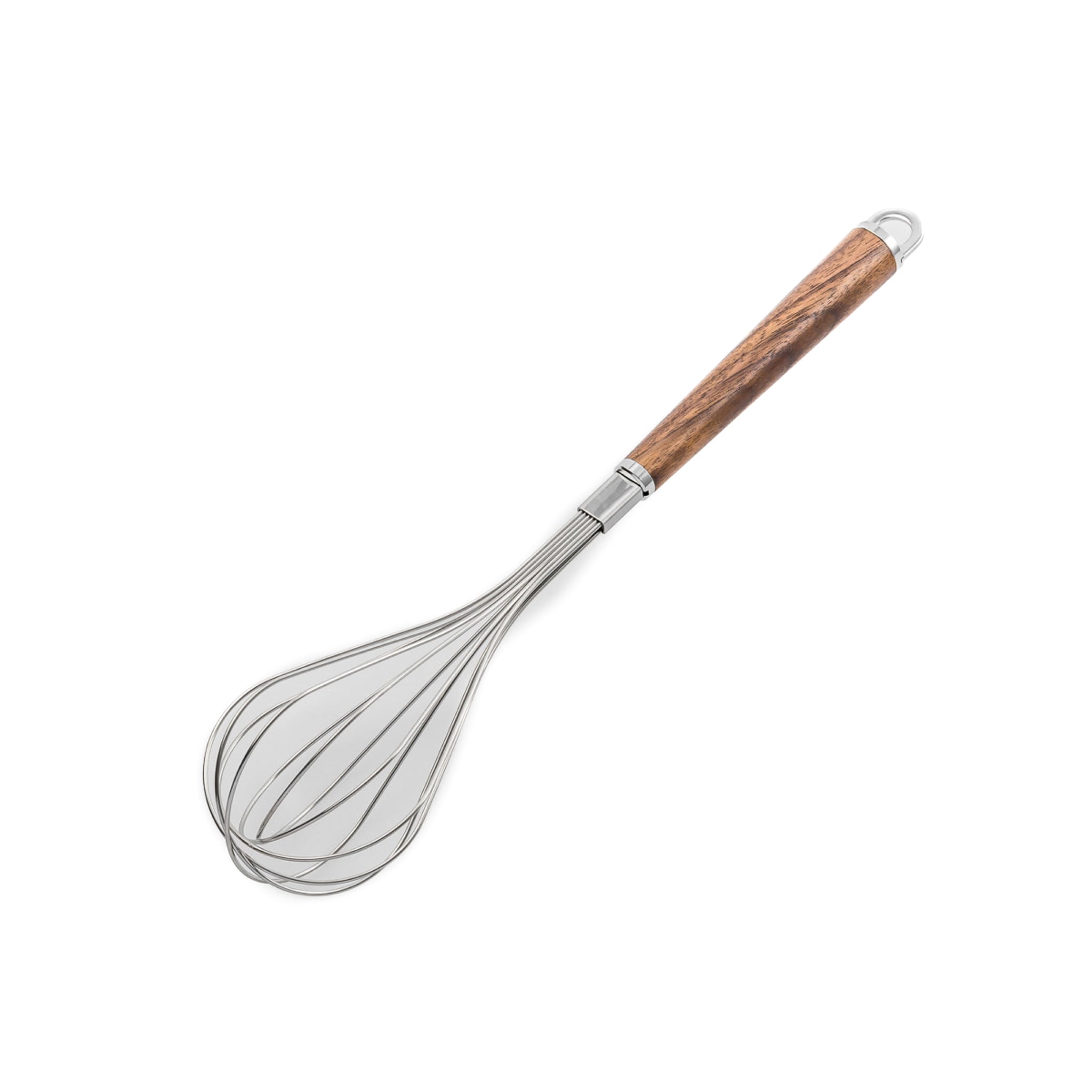 Wood Handle Stainless Steel Balloon Whisk