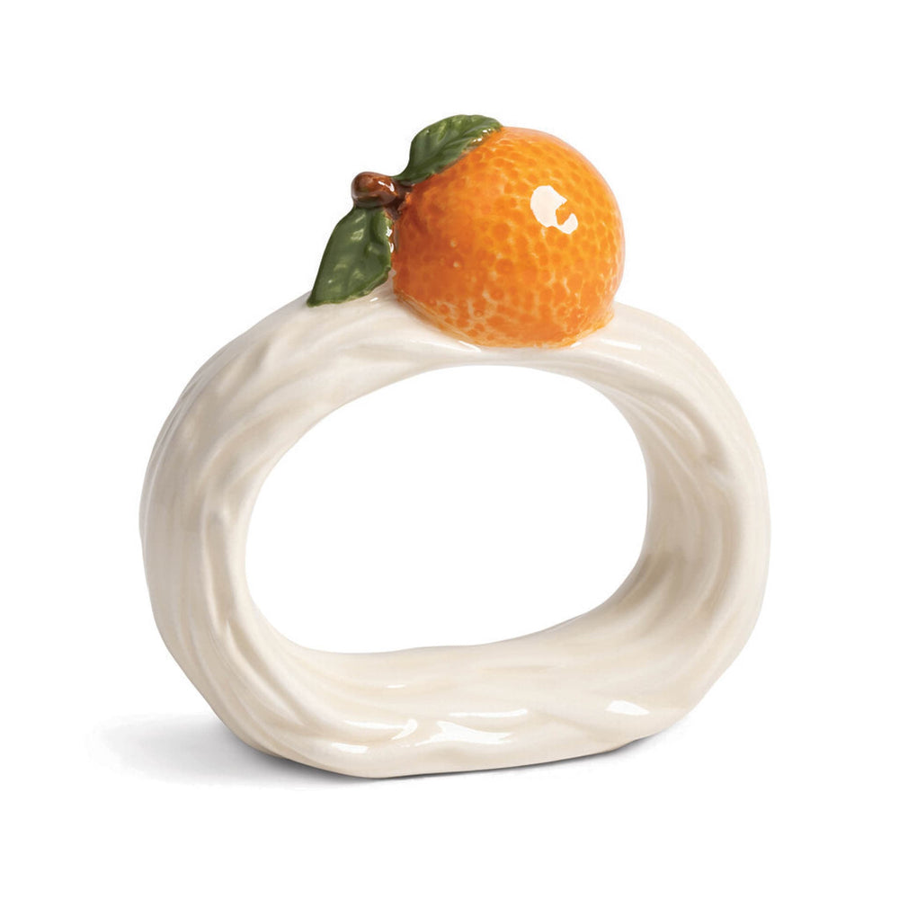 Set of 4 Ceramic Fruit Napkin Holders