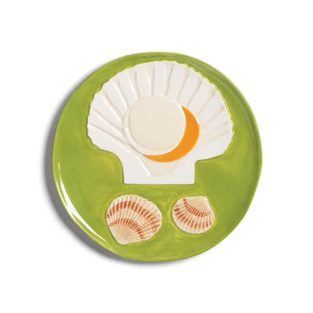 Set of 4 Assorted Seafood Side Plates, 16cm