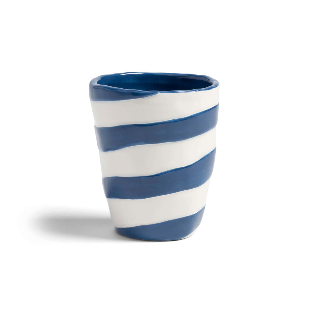 Set of 4 Abstract Stripe Tumblers, 10cm