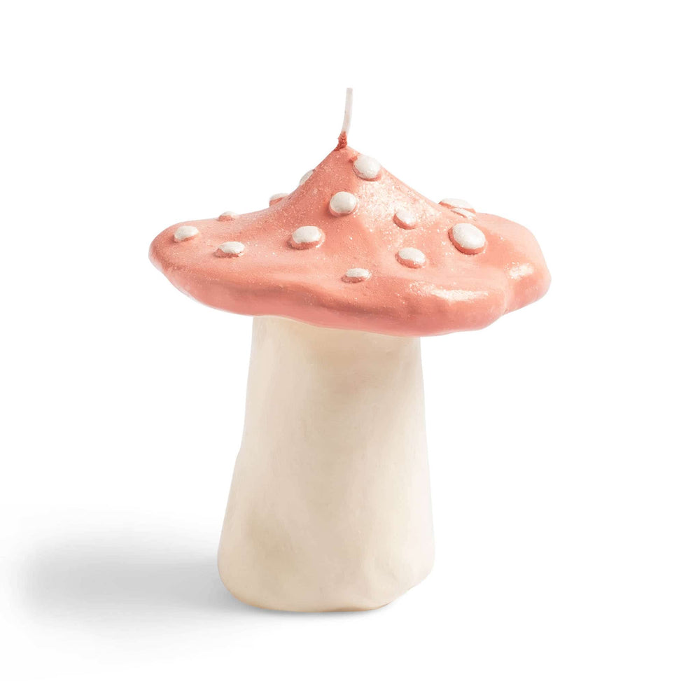 Pink Mushroom Candle