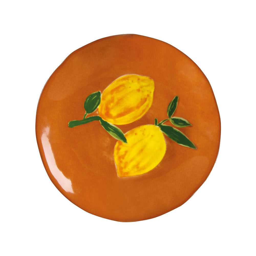 Set of 4 Lemon Side Plates, 16cm